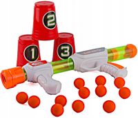 PISTOLET NA MIĘKKIE KULKI PIŁKI PIANKOWE WYRZUTNIA