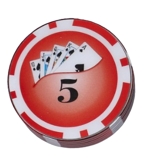 Młynek Ręczny do Tytoniu CBD Suszu w kształcie żetonu do Pokera Czerwony na Arena.pl