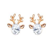 Kolczyki Wiszące Święta Renifery Kryształek K953Z