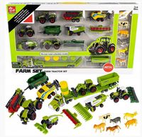 Zestaw MASZYN ROLNICZYCH Traktor Ciągnik KOMBAJN