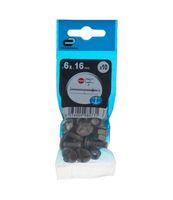 Śruba 6 x 16mm metryczny skok gwintu 10 szt. łeb kulisty fra