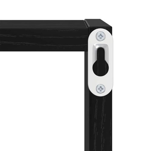 Półki ścienne z półką 2 pcs Czarny Dąb 26 x 15 x 26 cm na Arena.pl