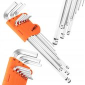 NEO IMBUSY KLUCZE IMBUSOWE Z KOŃCÓWKĄ KULISTĄ 9SZT. Z MAGNESEM 09-525