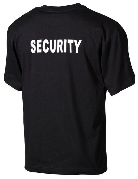 Koszulka US "Security" bedruckt czarna M zdjęcie 2