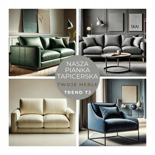 PIANKA TAPICERSKA GĄBKA MEBLOWA SOFA KANAPA FOTEL MATERAC T25 200x60x10 CM na Arena.pl