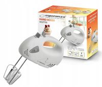 MAŁY MIKSER RĘCZNY ROBOT ESPERANZA REGULACJA MOCY + KOŃCÓWKI