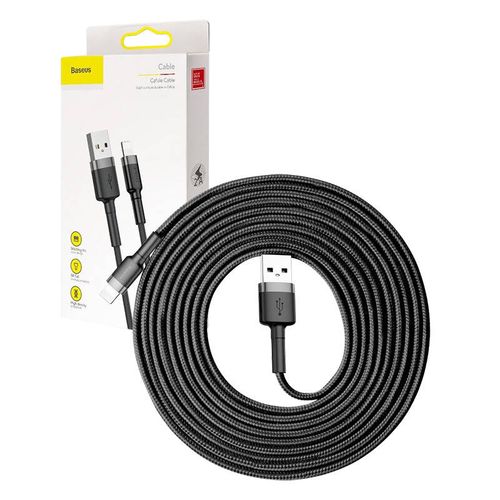 kabel lightning usb baseus cafule 2a 3m (szaro-czarny) na Arena.pl