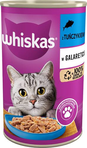 WHISKAS Mokra Karma Dla Kota 1+ Z Tuńczykiem W Galaretce 400g na Arena.pl
