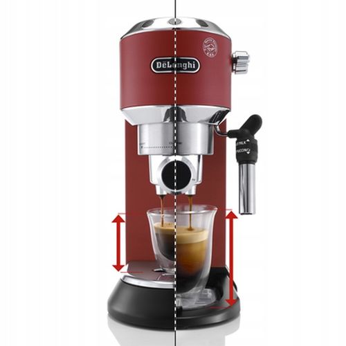 Ekspres ciśnieniowo-przelewowy De'Longhi EC685R 1350 W czerwony L.AG.22 na Arena.pl