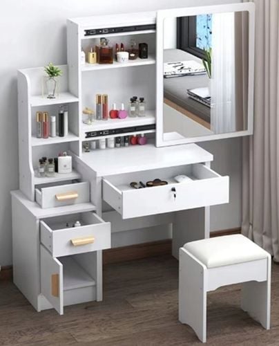 TOALETKA DO MAKIJAŻU LED Z LUSTREM NA PREZENT KOBIETY KOSMETYCZKA + na Arena.pl