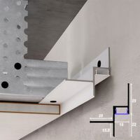 Profil cieniowy dystansowy LED do sufitów z GK (biały)