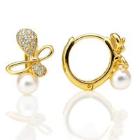 kolczyki ze stali szlachetnej platerowane 14k złotem, zapięcie angielskie k