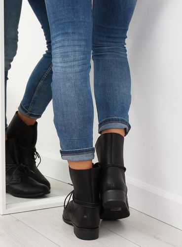Botki workery czarne 16006-53A BLACK - 38 na Arena.pl