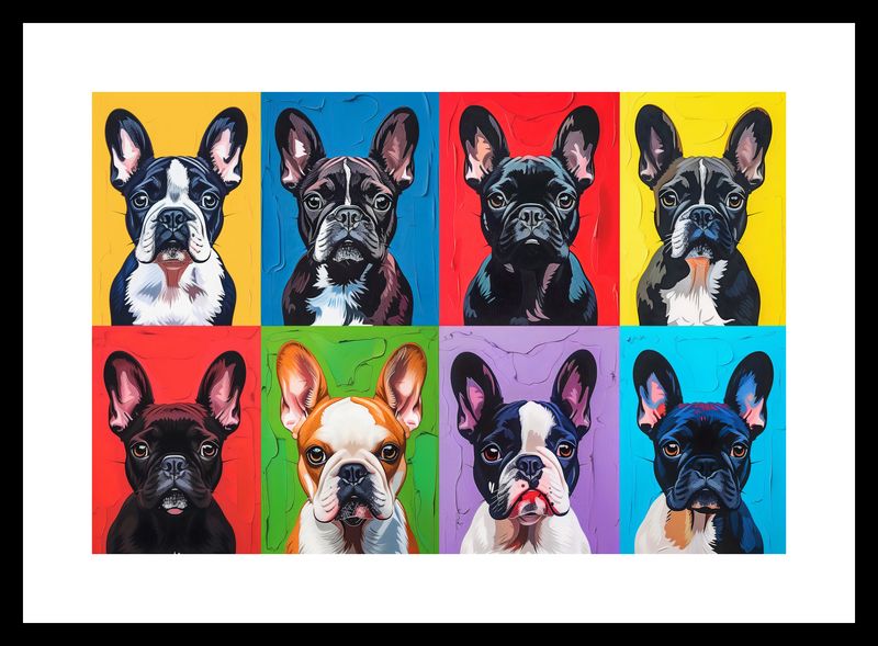 Plakat 30x20cm Buldogi Francuskie zdjęcie 3