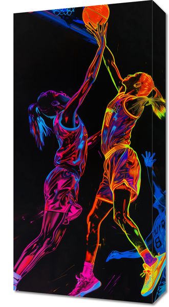 Obraz 30x60cm Mecz W Kosza zdjęcie 1