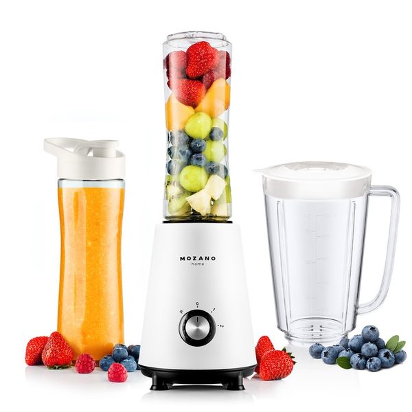 BLENDER KIELICHOWY DO KOKTAJLI SMOOTHIE 2 WKŁADY CHŁODZĄCE + 2 BUTELKI 3w1 zdjęcie 3