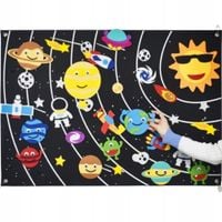 MAKIETA FILCOWA UKŁAD SŁONECZNY KOSMOS MATA TABLICA EDUKACYJNA DZIECI ZI-29