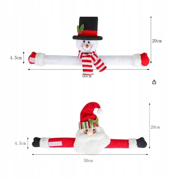 2X ŚWIĄTECZNA ZAPINKA KLIPS DO FIRAN OPASKA DO ZASŁON MIKOŁAJ BAŁWAN OZDOBA zdjęcie 7