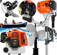 SILNIK ZABURTOWY SPALINOWY DO ŁÓDKI ŁODZI PONTONU MOCNY 5,2 KM 51,7 cm³