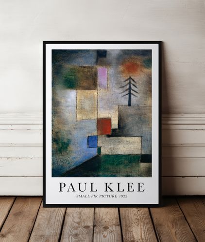 Plakat Paul Klee abstrakcja Small Fir 50x70 cm w czarnej ramie na Arena.pl