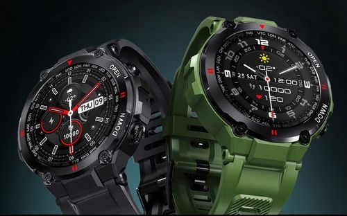 WOJSKOWY ZEGAREK SMARTWATCH PULSOMETR ROZMOWY POLSKIE MENU MOCNA BATERIA na Arena.pl