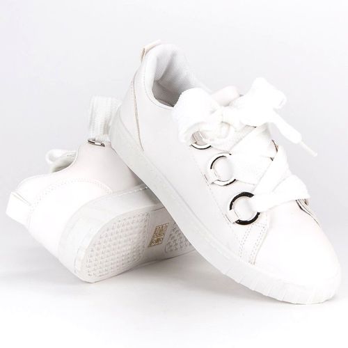 Białe sznurowane trampki r.36 na Arena.pl