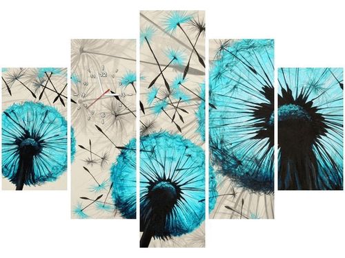 105CM 150CM ZEGAR 5 ELEM DMUCHAWCE BEŻOWYM TLE DRUK OBRAZ na Arena.pl