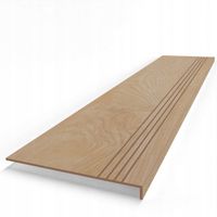Gruba stopnica drewnopodobna 120x30x4, płytki na schody z kapinosem RYFLE