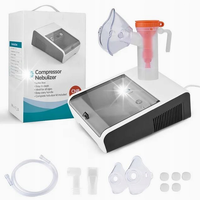 NEBULIZATOR KOMPRESOROWY INHALATOR PNEUMATYCZNY TŁOKOWY LCD TIMER
