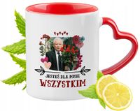 Kaczyński Kubek Czerwony Z Uszkiem W Kształcie Serca Na Prezent