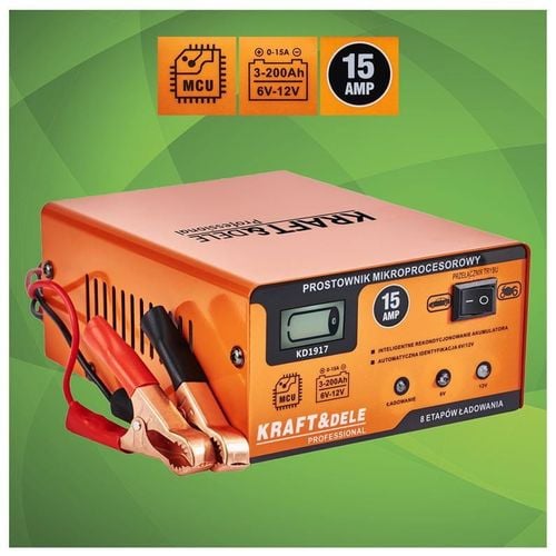 prostownik mikroprocesorowy 15amp 6/12v kd1917 na Arena.pl