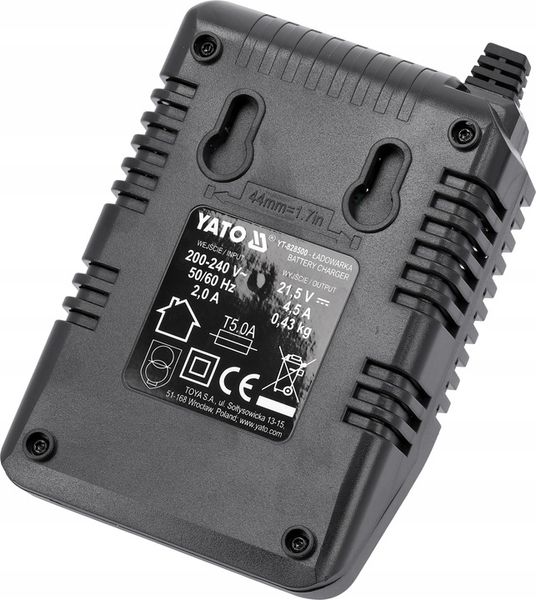 YATO ŁADOWARKA 2.2A DO AKUMULATORÓW BATERII ELEKTRONARZĘDZI SYSTEMU 18V zdjęcie 2