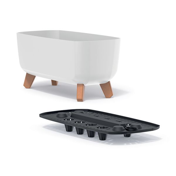 2x Doniczka na nóżkach GRACIA CASE DGCL400 Skrzynka zdjęcie 3