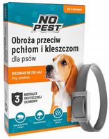 OBROŻA NA KLESZCZE I PCHŁY DLA PSA DLA PSÓW 50CM ROZMIAR M/L NO PEST