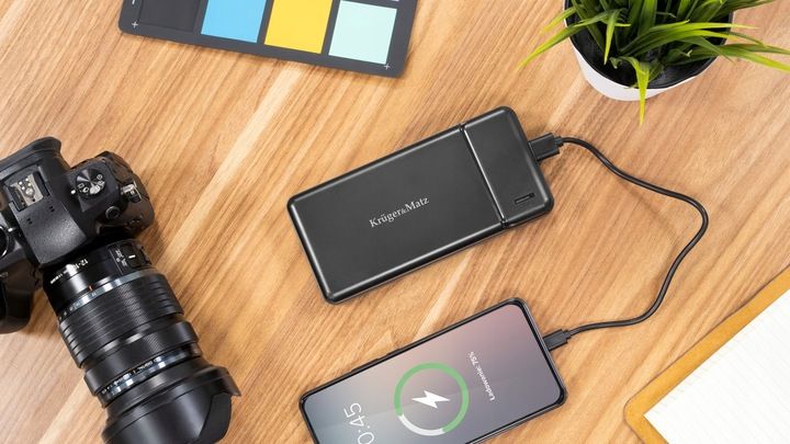 Power bank 30000mAh 2xUSB USB-C kabel KrugerMatz zdjęcie 12