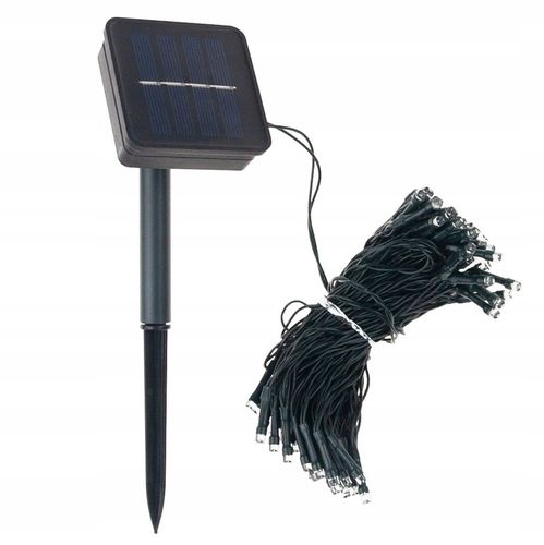 LAMPKI CHOINKOWE SOLARNE 500 LED 52m GIRLANDA ZIMNE BIAŁE 8 FUNKCJI na Arena.pl