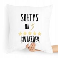 Poduszka Prezent Dla Sołtysa Na Pięć Gwiazdek Z Nadrukiem Ze Zdjęciem