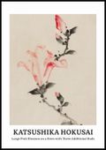 Plakat 70x100cm Design Large Pink Blossom, Hokusai Vintage do Salonu