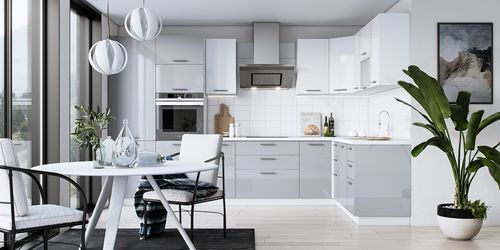 BELLA D-60/82 SZAFKA DOLNA FRONT: JASNY POPIEL POŁYSK na Arena.pl