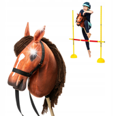 Zestaw Skippi - Hobby Horse Bursztyn i przeszkoda do skakania 135 cm