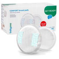 BABYONO Wkładki laktacyjne comfort 50+20szt 296