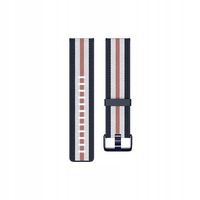 Fitbit Versa-Lite Woven Hybrid Band, large, navy/p