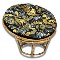 Duża poduszka ogrodowa okrągła na fotel 120 cm