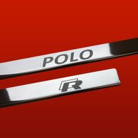 Listwa progowa VOLKSWAGEN POLO MK5 6R POLO R Stal nierdzewna 304 połysk 2sz