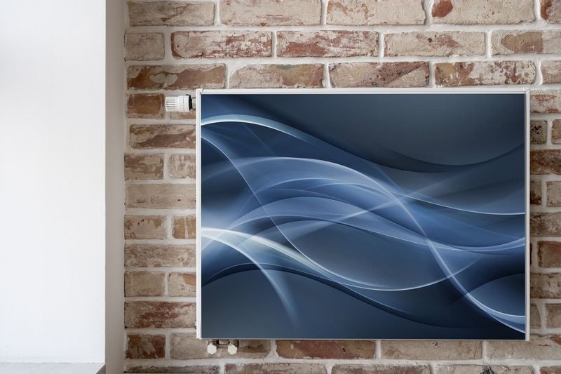 Mata MAGNETYCZNA Na Kaloryfer Fala Abstrakcja 120cm x 60cm zdjęcie 6