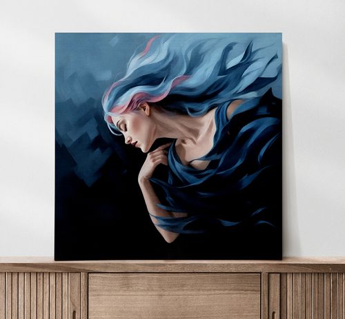 Obraz na płótnie abstrakcja kobieta 50x50 cm na Arena.pl