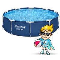 basen ogrodowy stelażowy 305 x 76 cm 8w1 bestway 56679