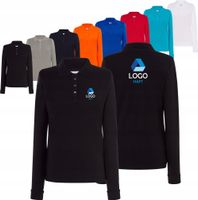 Koszulka polo damska długi rękaw TWÓJ HAFT LOGO firmowa reklamowa 10 sztuk