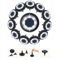 Lampa Solarna Ogrodowa 8 Led Gruntowa Wbijana Lampki Najazdowe 12X Sztuk