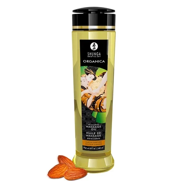 SHUNGA - HUILE DE MASSAGE AUX AMANDES BIO 240 ML
